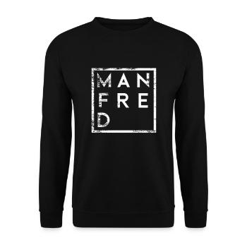 Manfred Minimalisme - Sweat-shirt Unisexe - noir - Devant - Alina (178cm) & Michal (187cm)