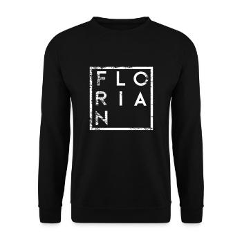 Florian Minimalism - Unisex Sweatshirt - black - Front - Alina (178cm) & Michal (187cm)