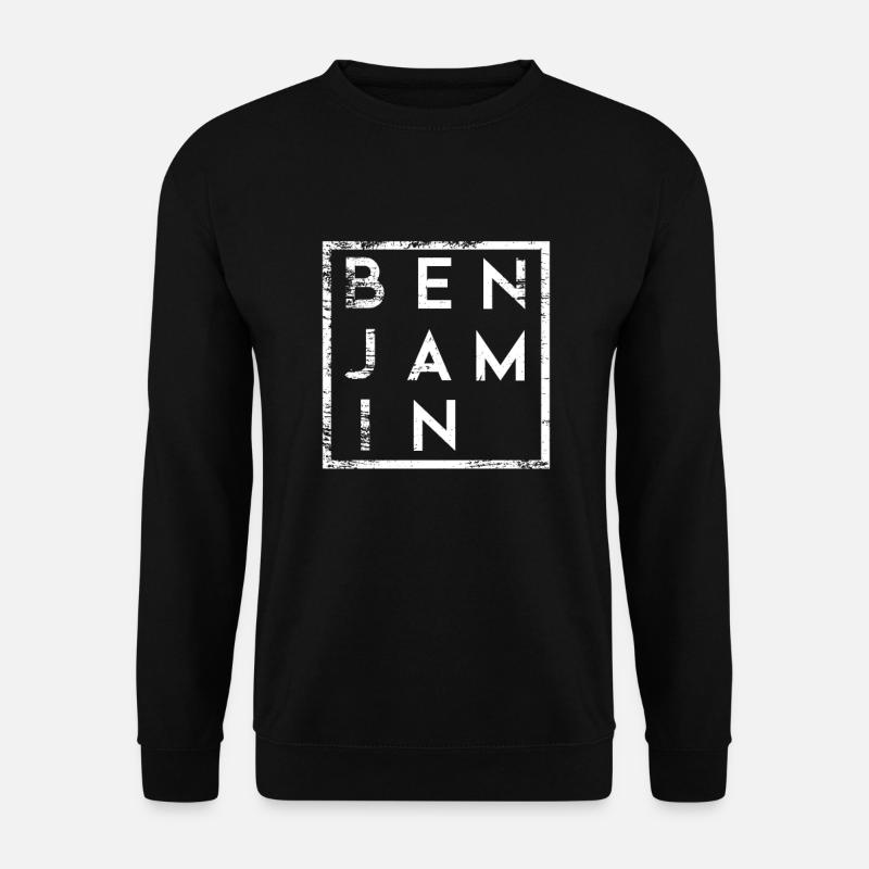 Benjamin Minimalismus - Unisex Pullover - Schwarz