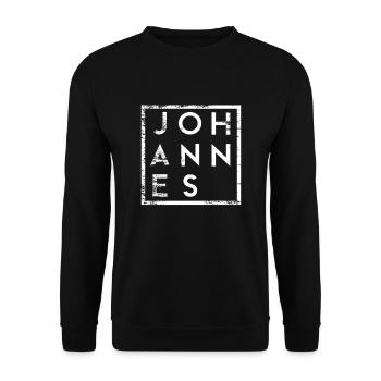 Johannes Minimalisme - Sweat-shirt Unisexe - noir - Devant - Alina (178cm) & Michal (187cm)