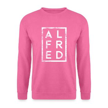 Alfred Minimalismus - Unisex Pullover - Pink - Vorne