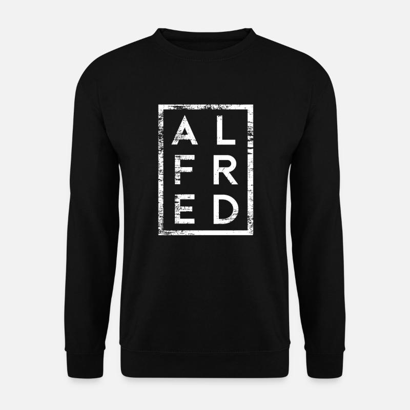 Alfred Minimalismus - Unisex Pullover - Schwarz