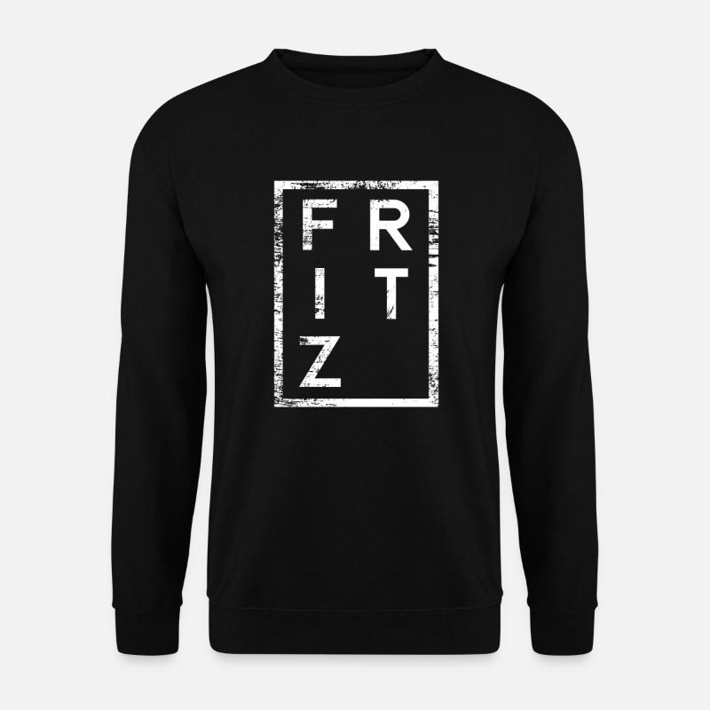Fritz Minimalisme - Sweat-shirt Unisexe - noir