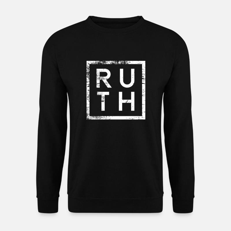 Ruth Minimalismus - Unisex Pullover - Schwarz