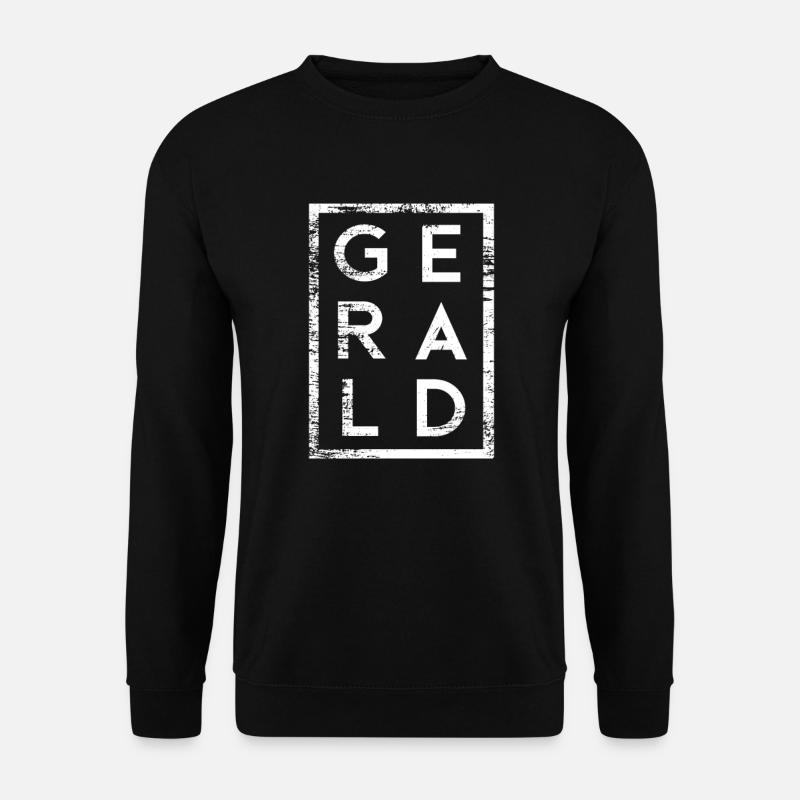 Gerald Minimalismus - Unisex Pullover - Schwarz