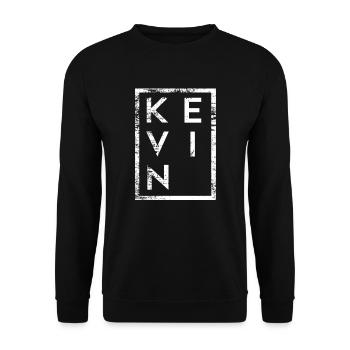 Kevin Minimalisme - Sweat-shirt Unisexe - noir - Devant - Alina (178cm) & Michal (187cm)