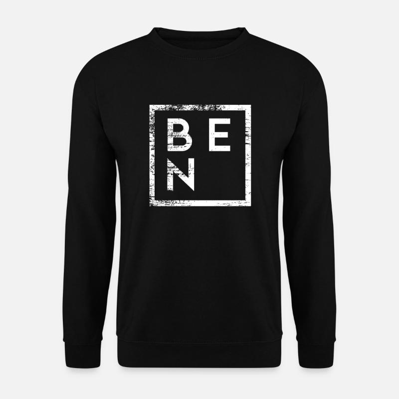 Ben Minimalismus - Unisex Pullover - Schwarz