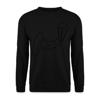 Kitesurfer Kitesurf Kitesurfing Women Men - Unisex Sweatshirt - black - Front - Alina (178cm) & Michal (187cm)