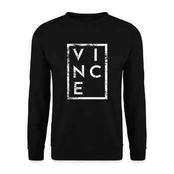 Vince Minimalismus - Unisex Pullover - Schwarz - Vorne - Alina (178cm) & Michal (187cm)