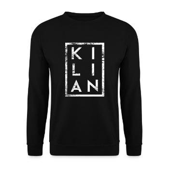 Minimalisme Kilian - Sweat-shirt Unisexe - noir - Devant - Alina (178cm) & Michal (187cm)