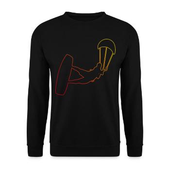 Kitesurf Femmes Kitesurfer Kitesurfer Kitesurf - Sweat-shirt Unisexe - noir - Devant - Alina (178cm) & Michal (187cm)