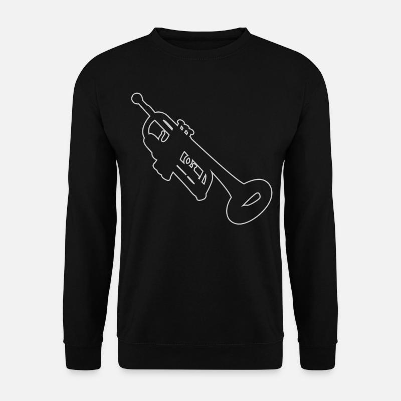 Trompetenspieler Trumpet Player Trompete - Unisex Pullover - Schwarz