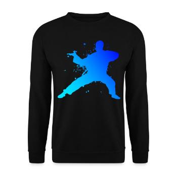 Wushu Hommes Kungfu Kung Fu Arts Martiaux Femmes - Sweat-shirt Unisexe - noir - Devant - Alina (178cm) & Michal (187cm)