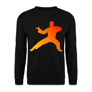 Wushu Kungfu Kung Fu Femmes Arts Martiaux Hommes - Sweat-shirt Unisexe - noir - Devant - Alina (178cm) & Michal (187cm)
