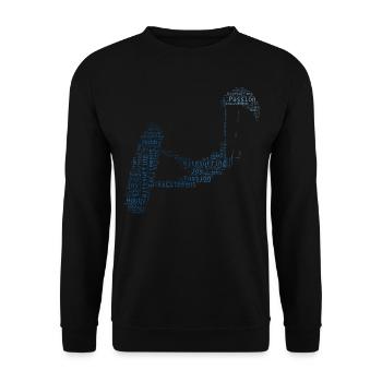 Kite Kitesurfen Kitesurfer Kitesurfing Kitesurf - Sweat-shirt Unisexe - noir - Devant - Alina (178cm) & Michal (187cm)