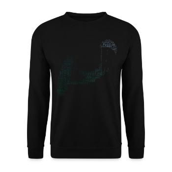 Kitesurfing Kitesurfer Kitesurf Kite Kiting - Unisex Sweatshirt - black - Front - Alina (178cm) & Michal (187cm)