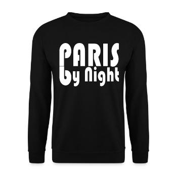 Paris by Night - Sweat-shirt Unisexe - noir - Devant - Alina (178cm) & Michal (187cm)