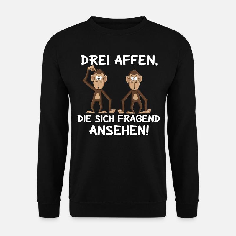 Drei Affen - Unisex Pullover - Schwarz