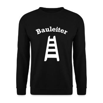 Bauleiter Stehleiter Baustelle Baustellen Leiter - Unisex Pullover - Schwarz - Vorne - Alina (178cm) & Michal (187cm)
