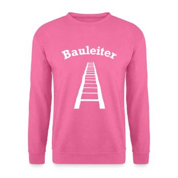 lustiges Bauleiter Baustellen Design - Unisex Pullover - Pink - Vorne