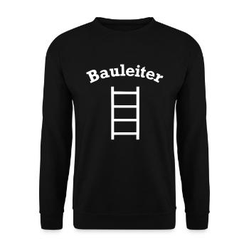 Lustiges Bauleiter Leiter Baustellen Design - Unisex Pullover - Schwarz - Vorne - Alina (178cm) & Michal (187cm)