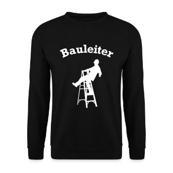 Bauleiter Stehleiter Baustelle Baustellen Leiter - Unisex Pullover - Schwarz - Vorne - Alina (178cm) & Michal (187cm)