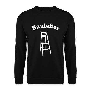 Bauleiter Outfit Handwerker - Unisex Pullover - Schwarz - Vorne - Alina (178cm) & Michal (187cm)