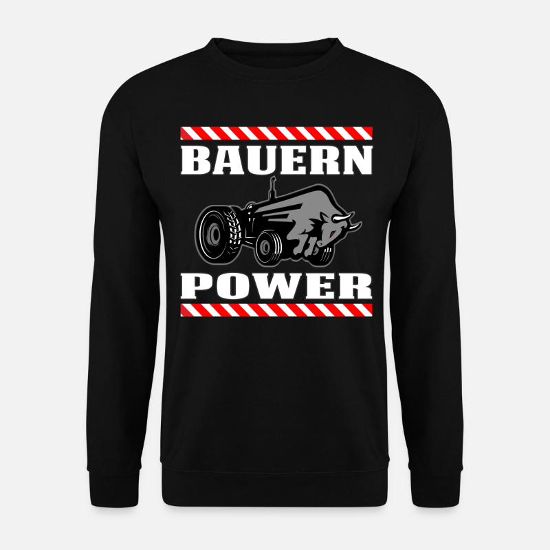Bauern Power - Unisex Pullover - Schwarz