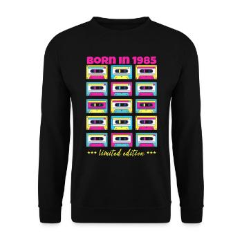 Le meilleur de 1985 classique cassette cadeau original - Sweat-shirt Unisexe - noir - Devant - Alina (178cm) & Michal (187cm)
