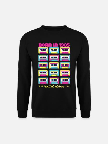 Best of 1985 Klassische Kassette Originalgeschenk - Unisex Pullover - Schwarz