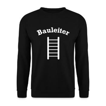 Bauleiter Outfit Handwerker - Unisex Pullover - Schwarz - Vorne - Alina (178cm) & Michal (187cm)