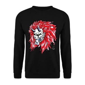 Fury of the Oni: Unleash the Demon Within - Unisex Sweatshirt - black - Front - Alina (178cm) & Michal (187cm)