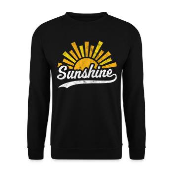 Soleil Soleil - Sweat-shirt Unisexe - noir - Devant - Alina (178cm) & Michal (187cm)