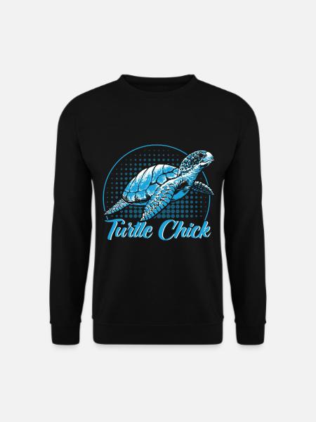 Turtle Lovers Sea Turtles Shieldkr - Unisex Sweatshirt - black