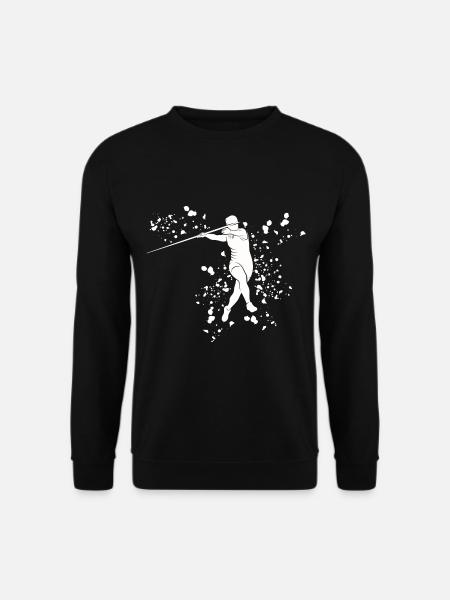 Speerwurf Colorsplash Speerwurf - Unisex Pullover - Schwarz