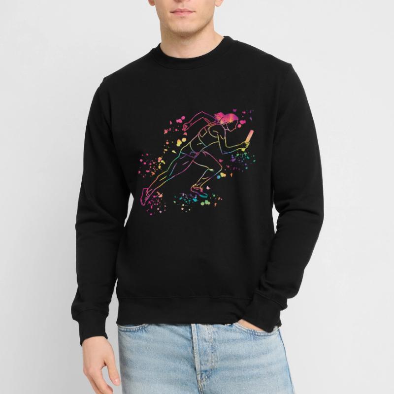 Coureur de relais, Course de relais, Course de relais, Course de relais Sweat-shirt Unisexe