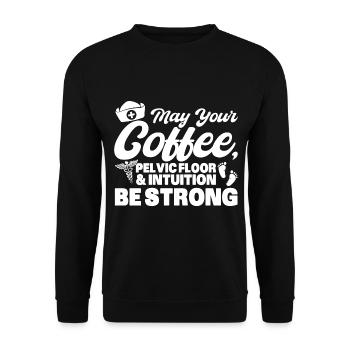 Obstétricien Doula Cadeau de sage-femme - Sweat-shirt Unisexe - noir - Devant - Alina (178cm) & Michal (187cm)