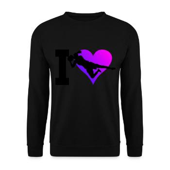 Female Footballer Women's Goalkeeper Goalkeeper Football Player - Unisex Sweatshirt - black - Front - Alina (178cm) & Michal (187cm)