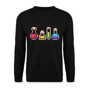 RPG Potions - Unisex Sweatshirt - black - Front - Alina (178cm) & Michal (187cm)