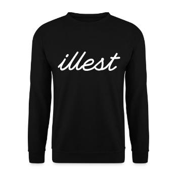 Illest - Unisex Pullover - Schwarz - Vorne - Alina (178cm) & Michal (187cm)
