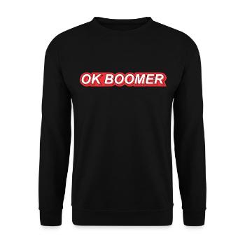 Boomer - Unisex Pullover - Schwarz - Vorne - Alina (178cm) & Michal (187cm)