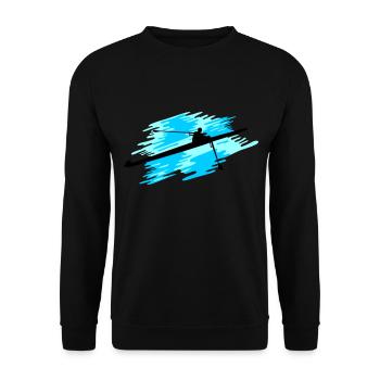 Ramer 1er, Un Homme d’Aviron - Sweat-shirt Unisexe - noir - Devant - Alina (178cm) & Michal (187cm)