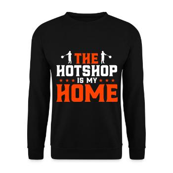 Glasbläser Glasarbeiter Glasbläser Geschenk - Unisex Pullover - Schwarz - Vorne - Alina (178cm) & Michal (187cm)