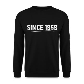 Legendary since 1959 birthday gift 1959 - Unisex Sweatshirt - black - Front - Alina (178cm) & Michal (187cm)