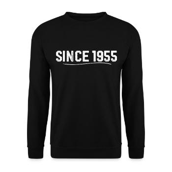 Légendaire depuis 1955 cadeau d’anniversaire 1955 - Sweat-shirt Unisexe - noir - Devant - Alina (178cm) & Michal (187cm)