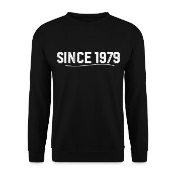 Legendär seit 1979 geburtstagsgeschenk 1979 - Unisex Pullover - Schwarz - Vorne - Alina (178cm) & Michal (187cm)