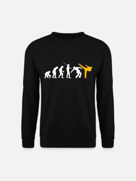Kickboxen Evolution Kickboxer Karate Taekwondo - Unisex Pullover - Schwarz