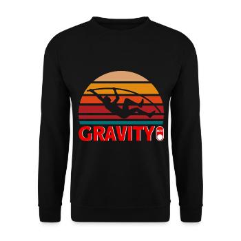 Leichtathletik Springen Stabhochsprung Geschenk - Unisex Pullover - Schwarz - Vorne - Alina (178cm) & Michal (187cm)