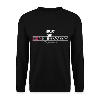Norway Experience - Moose - Unisex Pullover - Schwarz - Vorne - Alina (178cm) & Michal (187cm)