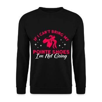 Ballet Dance Ballet Dance Ballerina Gift - Unisex Sweatshirt - black - Front - Alina (178cm) & Michal (187cm)